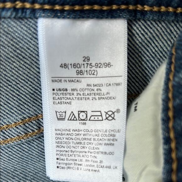 NWT Banana Republic High-Rise Slim Blue Denim Jeans - size 29 - Picture 11 of 11